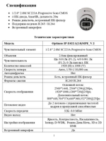 Видеокамера Optimus IP-E022.1(2.8)MPE_V.2