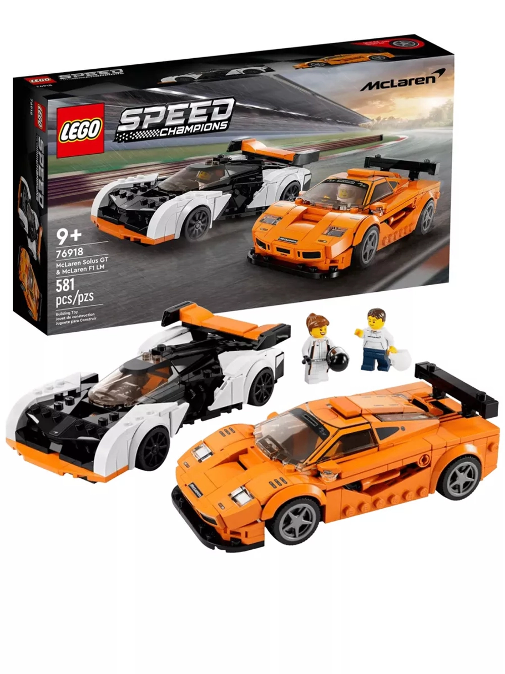 Конструктор Лего Спид 76918 McLaren Solus GT и F1 LM Speed