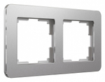Рамка на 2 поста Werkel Platinum (алюминий) W0022606