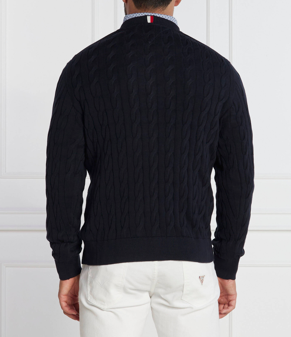 Свитер CLASSIC CABLE Tommy Hilfiger - темно-синий(MW0MW33132)