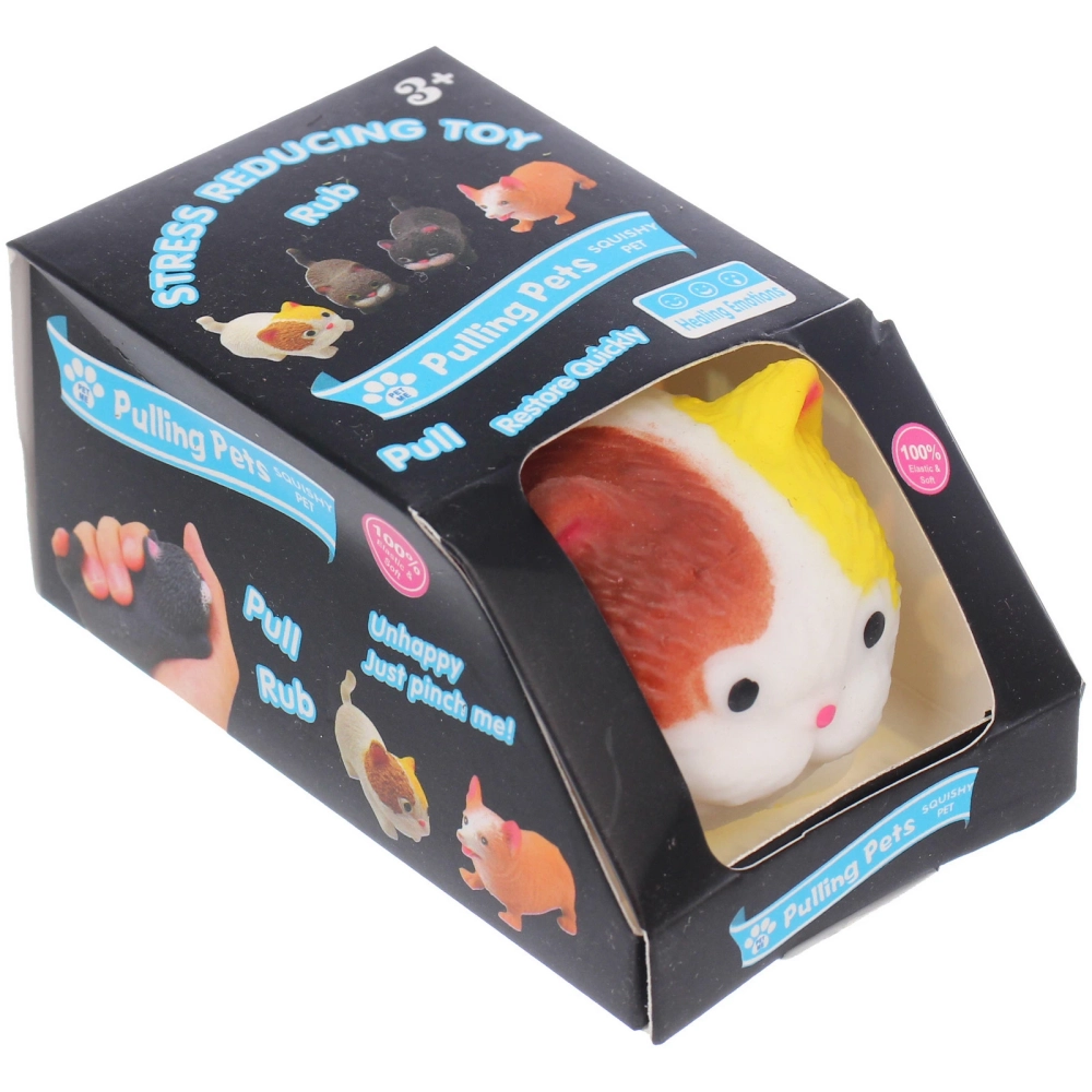 Игрушка «Кот», 9 см, сквиш с песком, микс