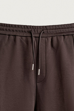 ZARA БРЮКИ BALLOON FIT С ЗАЩИПАМИ, КОРИЧНЕВЫЙ