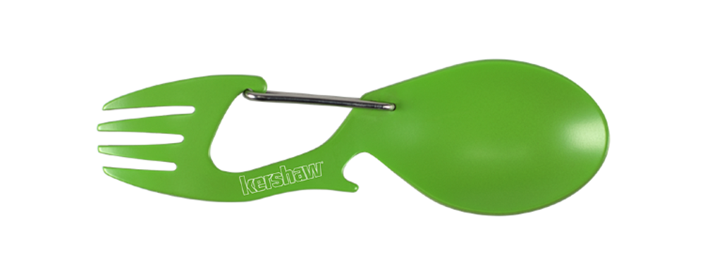 Инструмент Kershaw 1140GRN Ration карабин, вилка, ложка