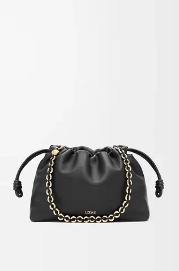 Loewe Сумка Flamenco среднего размера из мягкой кожи ягненка наппа, черный