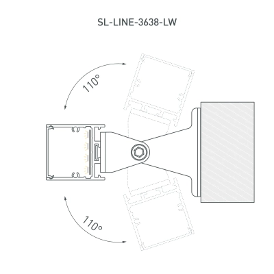 Профиль SL-LINE-3638-LW-2000 ANOD BLACK (Arlight, Алюминий)