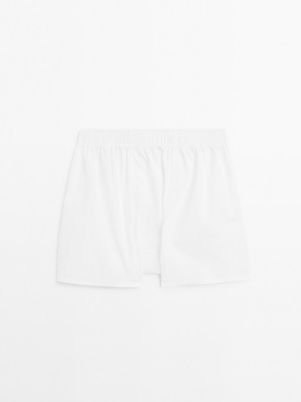 Massimo Dutti Однотонные боксеры из 100% хлопка, белый