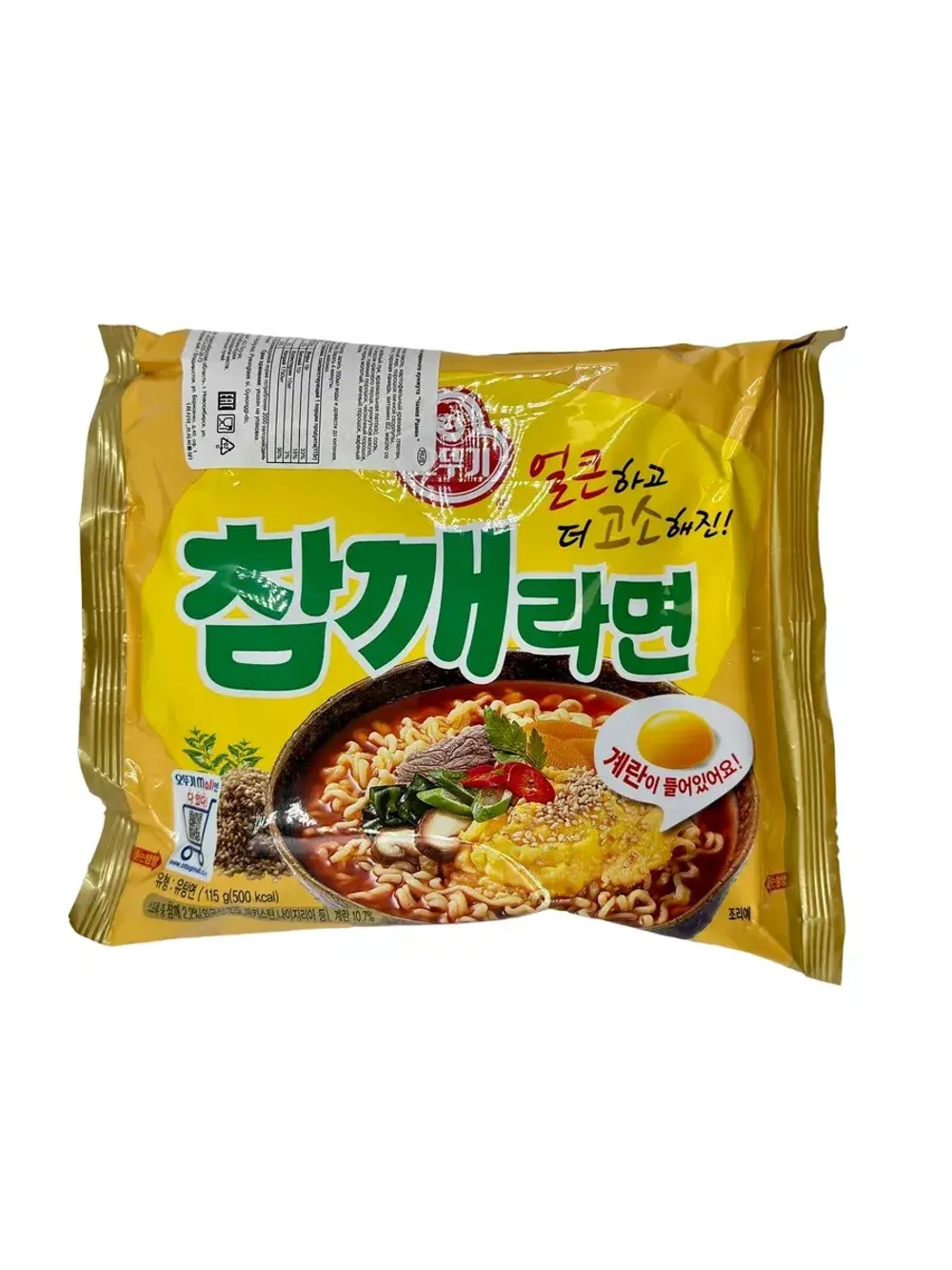 Корейский рамен со вкусом жареного кунжута  ( 5шт по 115гр.)