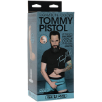Телесный фаллоимитатор-реалистик 19,7см с мошонкой на съемной присоске Doc Johnson Tommy Pistol Signature Ultraskyn Cocks 8160-15-BX