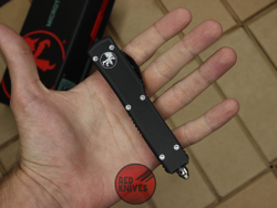 Нож Microtech Ultratech Helhound H/E - черная рукоять, клинок сатин + запчасти RK-385
