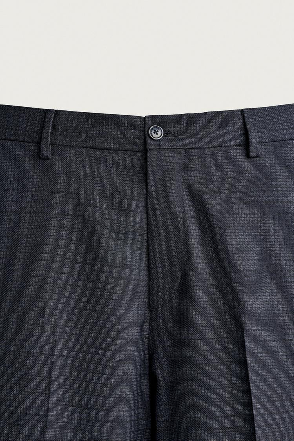 ZARA КЛАССИЧЕСКИЕ БРЮКИ В КЛЕТКУ, СИНИЙ