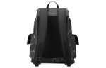 GUCCI Canvas With Leather Backpack Men"s Black