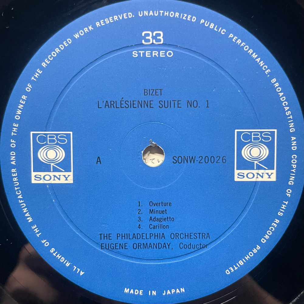 Бизе - Кармен сюита / Арлезианка Сюиты 1,2 2LP (Япония)
