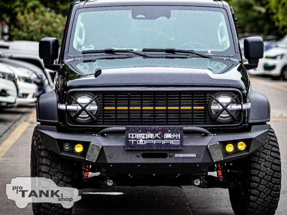 Бампер передний с площадкой под лебедку (серии Blade, city версия) TOPFIRE для TANK 300