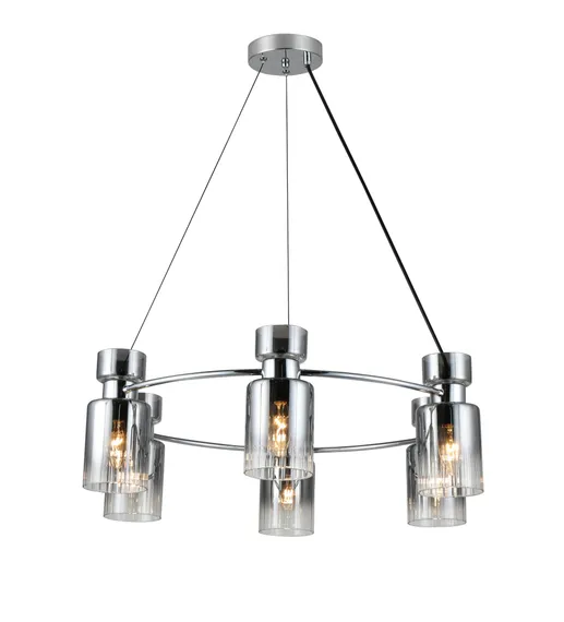 Люстра подвесная Rilon 07436/6 CHROME, 6×40 Вт, хромированная