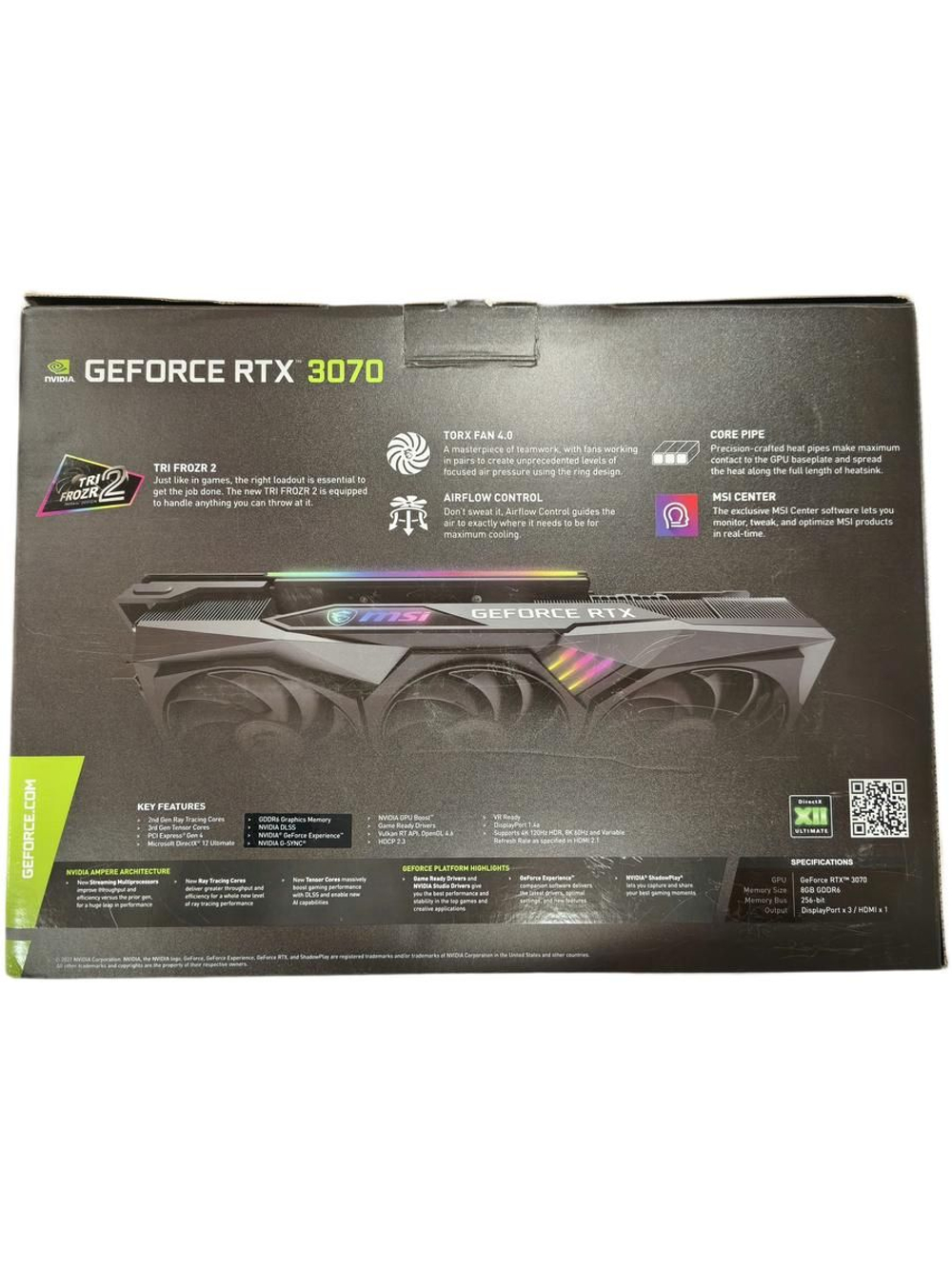 Видеокарта MSI GeForce RTX 3070 GAMING Z TRIO 8Gb