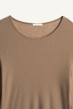 ZARA ФУТБОЛКА СВОБОДНОГО КРОЯ ИЗ ЛИОЦЕЛЛА И ШЕРСТИ, НОРКА