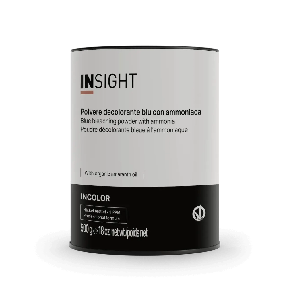 Синий обесцвечивающий порошок с маслом Амаранта и Сафлора BLUE BLEACHING POWDER INCOLOR INSIGHT PROFESSIONAL, 450 мл