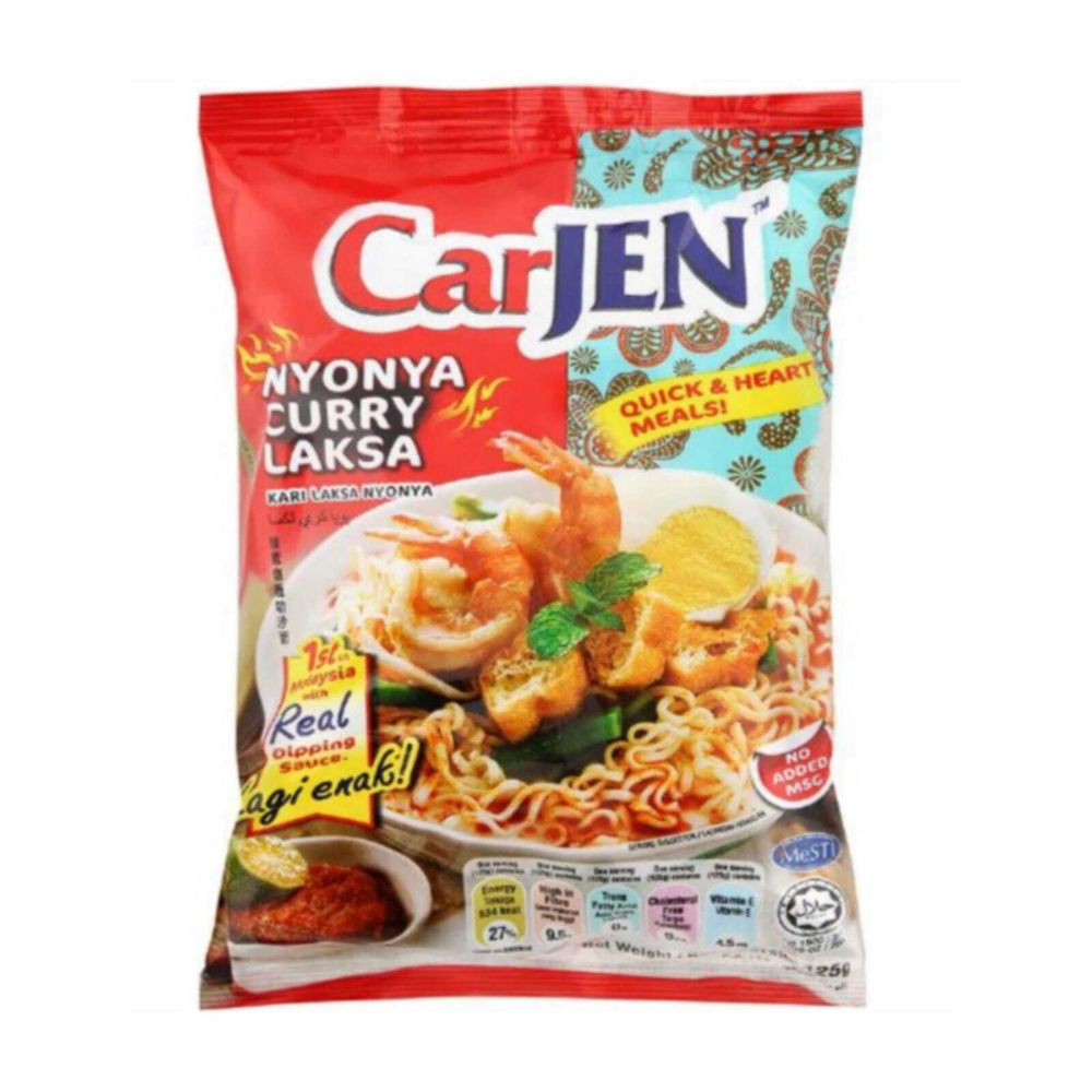 Лапша Карри Лакса CarJEN Nyonya Curry Laksa 125 г 4 шт