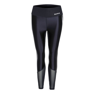 Женские теннисные брюки Björn Borg Borg High Waist Swipe Tight Women - Dark Blue, White