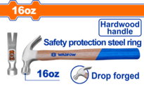 Молоток-гвоздодер 450 гр (6/24) WADFOW WMB3316
