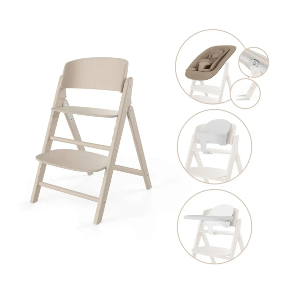 Стульчик Cybex Click &amp; Fold 4-in-1 Set All Natural