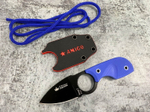 Шейный нож Amigo Z D2 Black Titanium