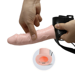 Мужской вибрострапон 15,5см на ремнях Baile Ultra Passionate Harness BW-022050