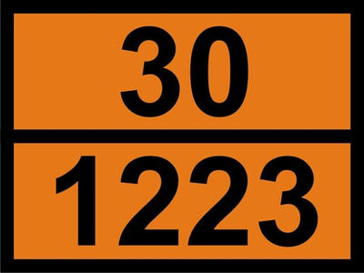 Наклейка "Керосин 30 / 1223" ДОПОГ