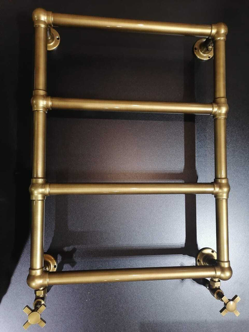 Boheme Полотенцесушитель водяной 750x500mm , бронза (нерж.. сталь)