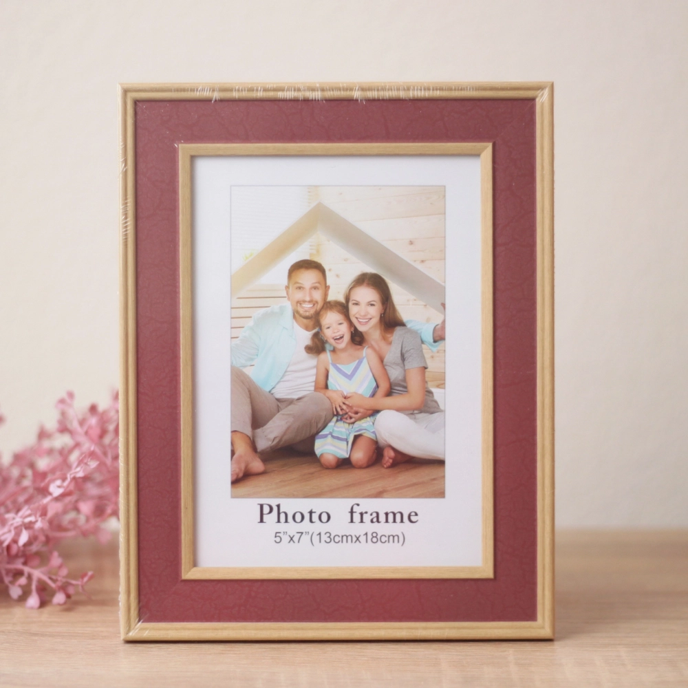 Фоторамка 13*18см «Торонто» бордовый, пластик