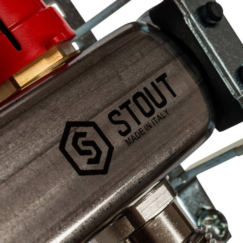 SMS 0917  000006 STOUT Коллектор из нержавеющей стали с расходомерами 6 вых.
