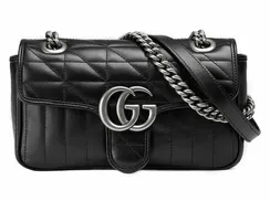 Мини-сумка на плечо Gucci GG Marmont черный