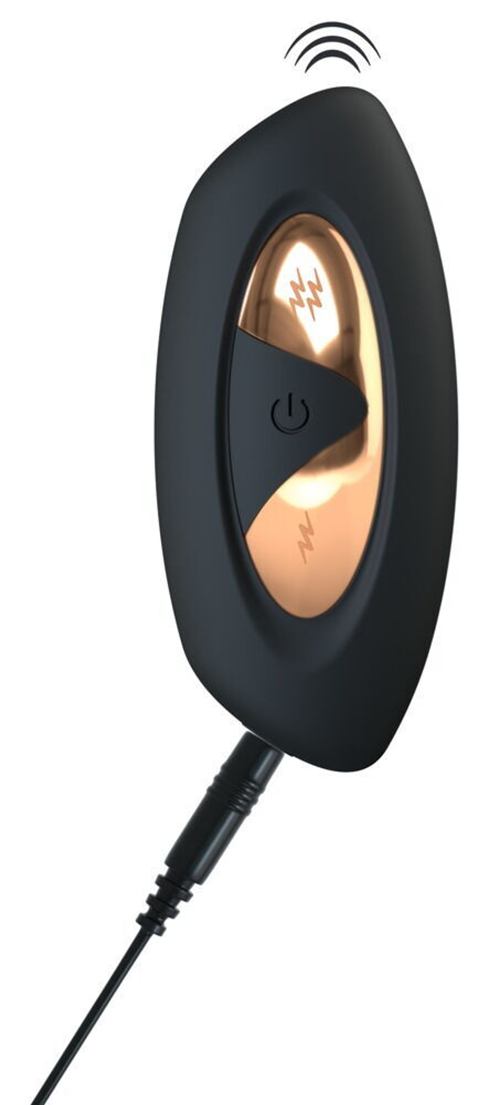 Черное виброяйцо RC Vibrating E-Stim Love Ball с электростимуляцией (Цвет: черный)