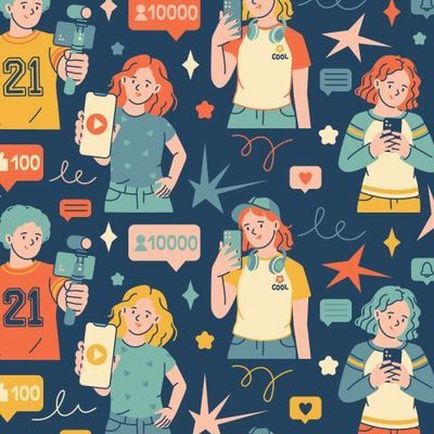 Видеоблогеры и создатели контента со смартфонами