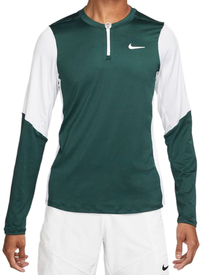 Мужская теннисная футболка теннисная Nike Dri-Fit Advantage Camisa M - pro green/white/white