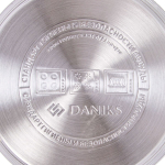 Кастрюля нерж, 3 л, с крыш, Daniks, Вена, SD-Т87-18, индукц