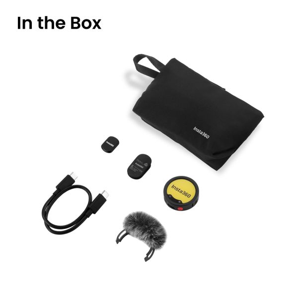 Беспроводной петличный микрофон Insta360 Mic Pro Transmitter, Черный | Black
