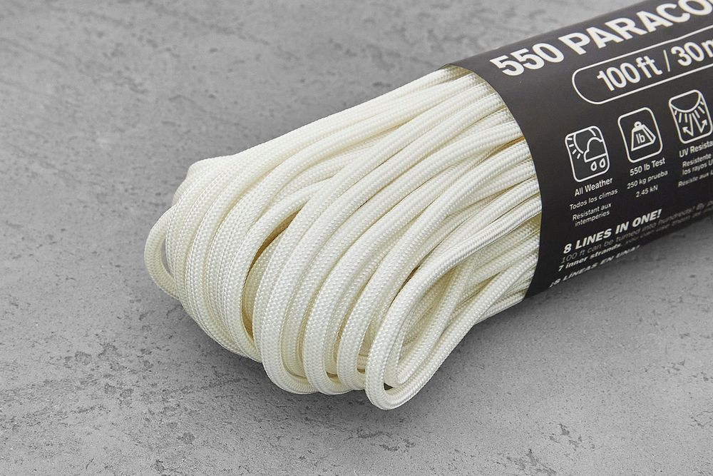 Паракорд 550 white, 1 метр