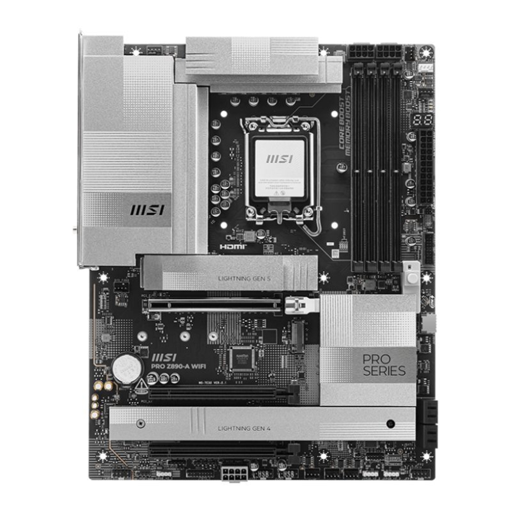 Материнская плата MSI PRO Z890-A WIFI, LGA1851, DDR5, ATX