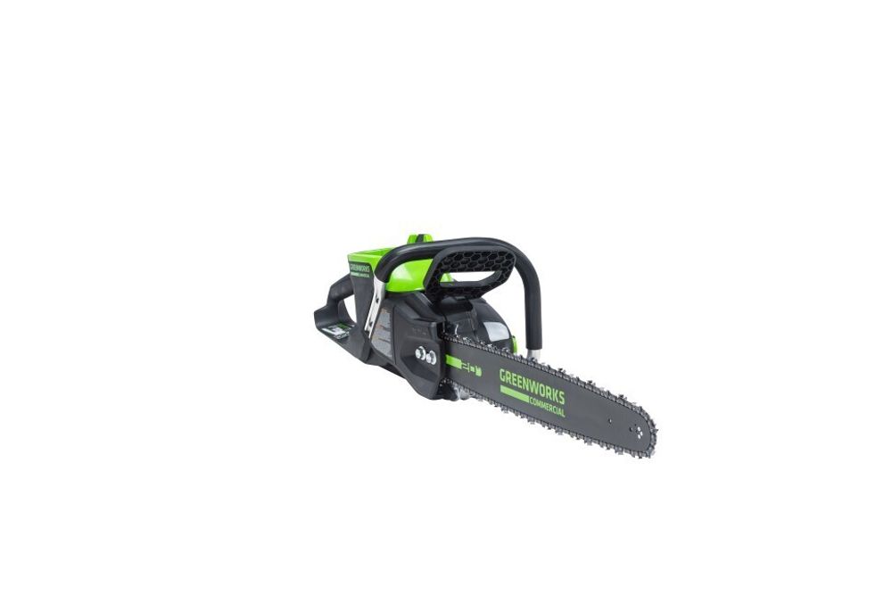 Цепная пила Greenworks GC82CS51k5, 82v, 51 см, в комплекте с АКБ 2х5 А·ч и двойное ЗУ (аккумуляторная)
