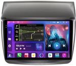 Магнитола для Mitsubishi L200 4, Pajero Sport 2 2006-2016 - FarCar BM094M-2K монитор 9.5" 2K QLED на Android 14, Быстрая, CarPlay, 4G SIM-слот
