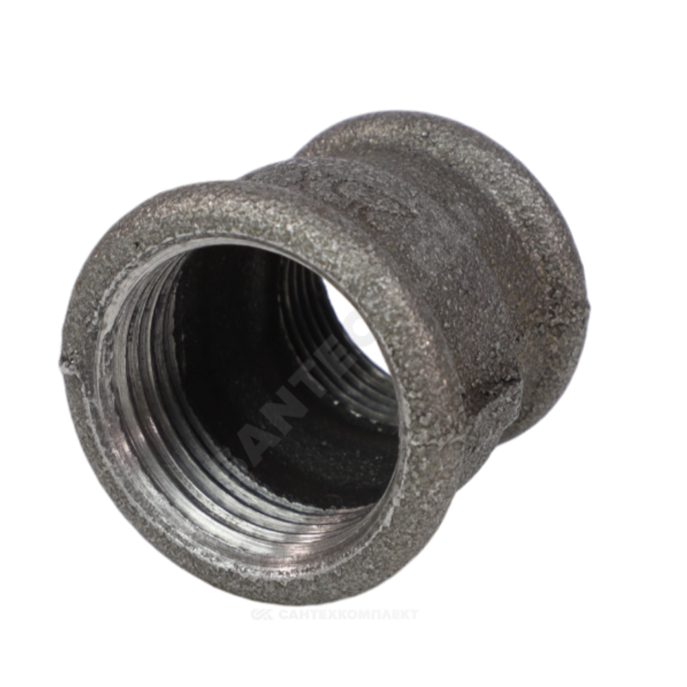 Муфта переходная чугун Ду 25х20 (1"х3/4") ВР Fittex