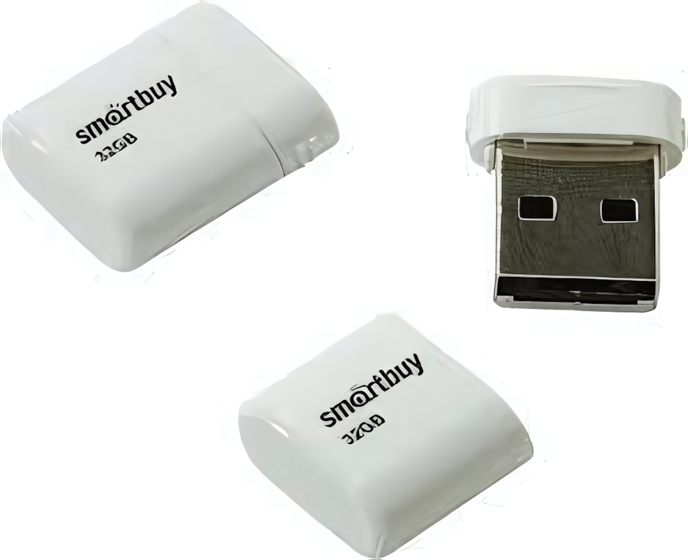 Флеш-накопитель 32 Gb Smartbuy Lara White