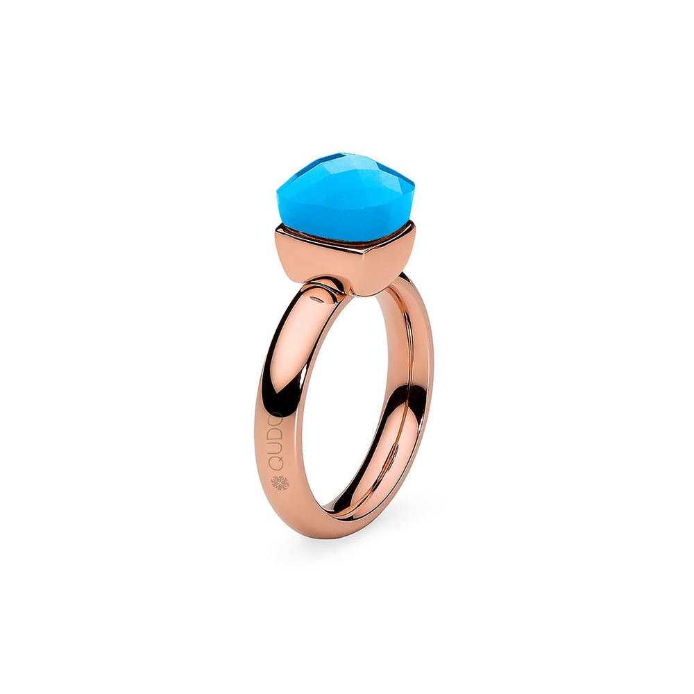 Кольцо Qudo Firenze blue opal 18 мм 610550/17.8 BL/RG размер 17,8