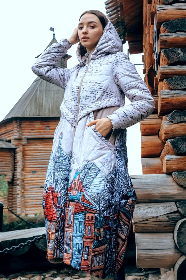 Пальто "Глория-24. Прогулка по городу"