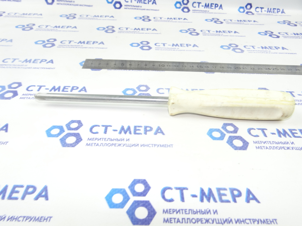 Отвертка шлицевая фигурная (плюсовая) 250мм №3 (Пластиковая ручка) СССР