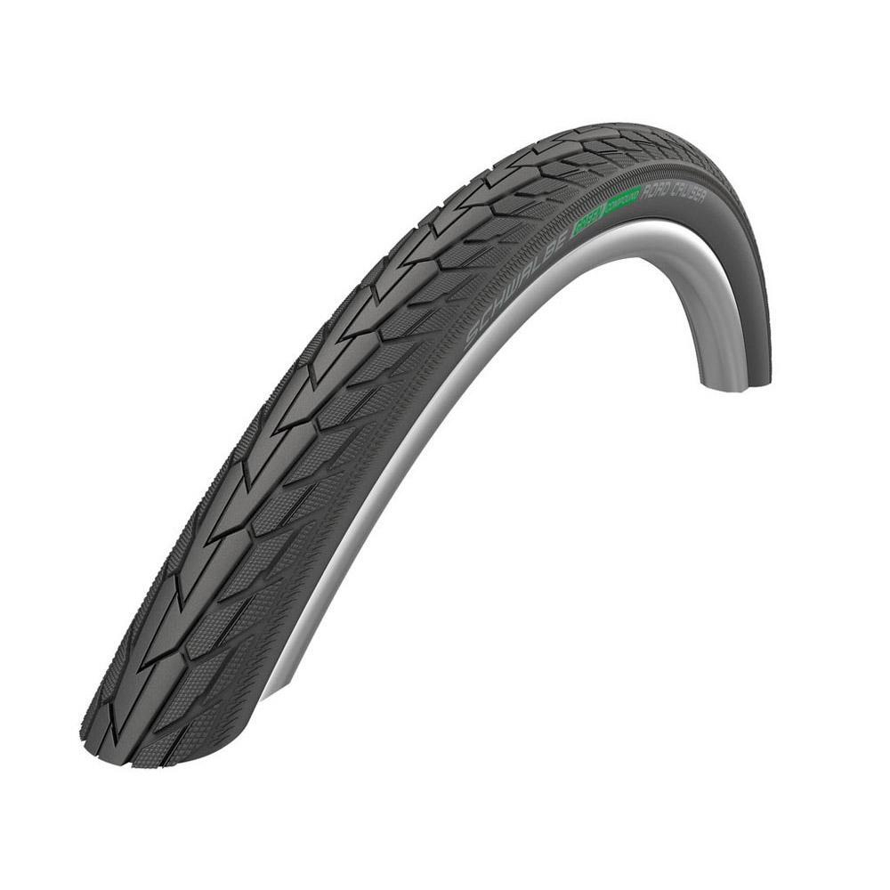 Покрышка 28x1.75 (47-622) ROAD CRUISER K-Guard, TwinSkin B/B+RT (светоотр полоса) HS484 GREEN 50EPI SCHWALBE