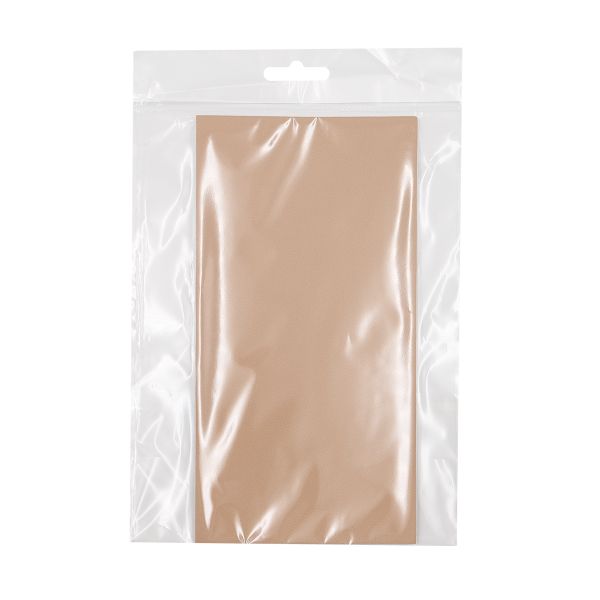 Заплатка самоклеящаяся кожа искусственная 100x200мм, 2 шт, (бежевый (beige)), AC06