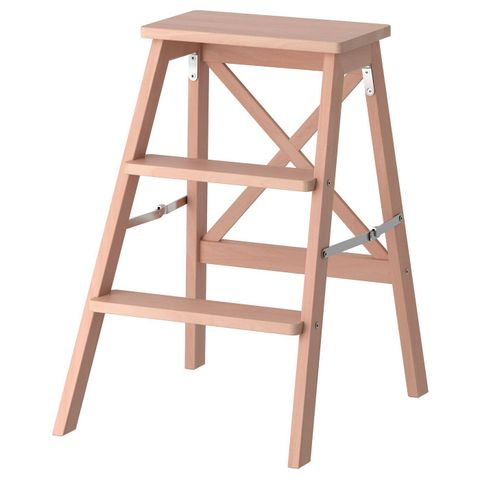 Стремянка IKEA BEKVAM (БЕКВЭМ), 3 ступени, Бук, 63 см