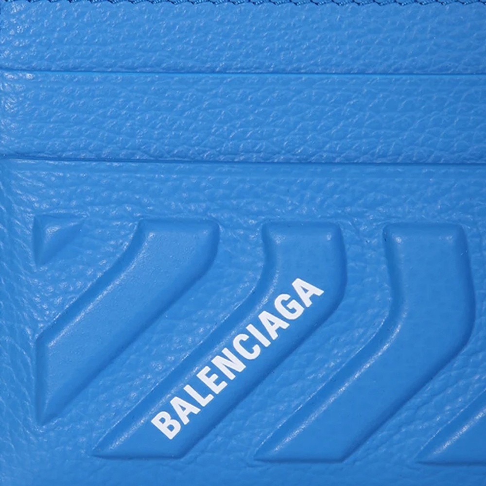 Balenciaga Grain Calfskin Card Holder Card Holder Regular Men"s Sky Blue